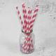 6mm 8mm 10mm longth red yellow white color bamboo paper drinking straws fancy straws for drinks