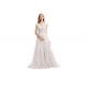 Front And Back V Neck Floral Ball Gown Wedding Dresses High End Custom Bridesmaid Dress