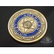 Custom Logo Soft Enamelled US 3D effect Challenge Coins Antique gold With Soft Enamel Both side