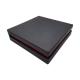 PU Leather One Piece Gift Box Magnetic Packaging Box Black Red Inside Print For Girls Cosmetic