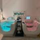 Square Baby Spa Massage Freestanding Whirlpool Bathtub Small Size with LED Light