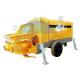 Hydraulic Mini Concrete Pump Machine , Yellow Trailer Mounted Concrete Pump