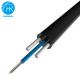 1 Core FRP Flat FTTH Drop Cable 1 - 12 Fibers GYFXTY GYFXTBY Self Supporting Cable