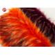 Orange Jacquard Plush Faux Fur Fabric Auto Upholstery Garment Boots Toys