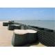 HESCO Flood Barrier / Defensive Barrier With Green Color Geotextile Fabric For Sale