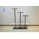free standing stainless steel shoe display stand
