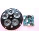 Round Boards IR LED Illuminator With 5 LEDs 850~860 NM Wavelength