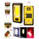 ABS Plastic COB LED Rechargeable Work Light 4 Pcs RED LED In Head And 1pc COB In Body