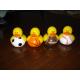 Tiny Assorted Sports Themed Rubber Ducks With Football / Baseball / Basketball Design