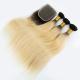 Full Cuticle 8A 1b 613 Human Hair Extensions Double Drawn Strong Weft