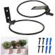 Easy Assembled Wall Mounted Metal Plant Hanger Hook Hook Type Installation Advantage