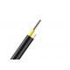 Portable FTTH Fiber Optic Drop Cable GYTC8H G657A Round Self Support