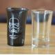 Logo Printed Clear  Unique Shot Glasses With Color Decal