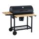 Outdoor BBQ Charcoal Smoker Custom Double Layer Trolley Grill Front Shelf 61