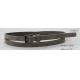 Two Tones Grey PU Womens Fashion Belts For Lady With Black Nickel Buckle