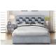 Upholstered Trundle Daybed Velvet Fabric Storage Bed Frame With  Fashional Headboard