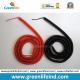 Transparent Red/Solid Black Retractable 3M Full Stretchy Coiled Ropes