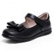 Patent Leather School Shoes Unisex Flat Heel With Laces Rubber Sole