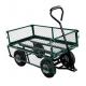 Iron Heavy Duty Foldable Mesh Garden Cart Tool Steel Wagon with Four-wheel Capacity