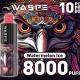 Waspe 8000 Puffs Bar Disposable Pen Pod 650mAh Type-C Rechargeable