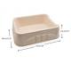 Bamboo Fiber  Disposable Litter Boxes Eco Friendly Molded Pulp Paper Litter Box