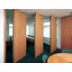 Commercial Hard Cover Acoustic Fabric Sliding Partition Doors For Office / Conference Room