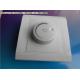 White Indoor Rotary Dimmer Light Switch 120 Degrees For Exhaust Fan