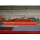Red Rectangle Blow Up Swimming Pool With Fire Resistant 0.9mm PVC Tarpaulin