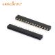 Single Row Header Female Plug Connector 1X14P Height 5.0MM Gold Flash 180degree
