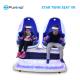 Star Twin Egg Shaped Chair , Blue / White Virtual Reality Machine 1 Year Warranty