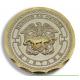 Double Plating 3D design gold plating coin challenge Coin with diamond cut wave