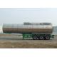 Insulated Aluminum Tanker Semi Trailer , Chemical Tank Trailer 40000L