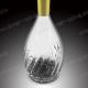 700ml Brandy Bowling Liquor Glass Bottle With Metal Labels