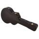 PVC Leather Exterior Jumbo Guitar Case Velvet Padding Interior With Locks And Soft Handle