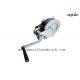 Small 1000lbs Manual Hand Winch With Black Strap Boat Trailer Parts Zinc Coating