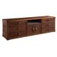 2m Length Old Fashioned Hard Wood TV Stand Vintage TV Cabinet For Home Decorate