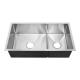 Household Luxury Italian Double Bowl Kitchen Sink Rectangular Bowl Shape