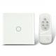 3 ways to control 1 gang Wifi smart touch light switch in EU standard with round base