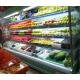 Energy Saving Multideck Open Chiller , Grocery Fruit and Vegetable Display Showcase