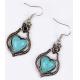 Alloy jewelry vintage hollow carved loving bride earrings
