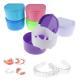 Cleaning Denture Cup With Strainer PP Material Blue Pink Purple Color