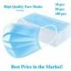Non Woven Disposable Face Mask Lint Free Helping Limit Germs Spread For Pharmacy
