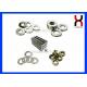 Customized Ring Shaped Magnet / Industrial NdfeB Magnet Ring With Nickle Plating