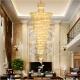 Hotel Staircase Luxury Gold Modern Crystal Chandelier Dia 450cm