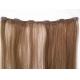 Pre - Bonded 4# clip in remy human hair extensions / Full Head Real Human Hair