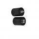 Black Polyurethane Guide Rollers Shore 85A Double Bearing Nylon Guide Rollers