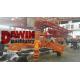 23m concrete placing boom 4 arms stages concrete distributor with 4 wheels