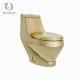 Luxury Golden Design One Piece Bathroom Toilet Bowl Elegant ODM/OEM