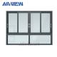 Guangdong NAVIEW Horizontal Soundproof Thermal Break Aluminum Glazing Sliding Bi Fold Window