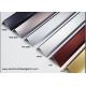 Anodized Effect Angle Shaped Aluminium Floor Trims For Home / Drywall / Countertops